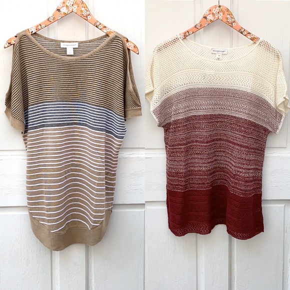 Christopher & Banks Sweaters - NWT TWO Christopher & Banks Acrylic Sweaters S/M